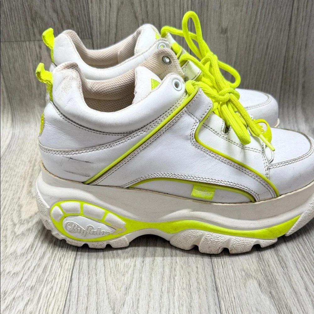 Buffalo Platform Sneakers with Neon Accents
